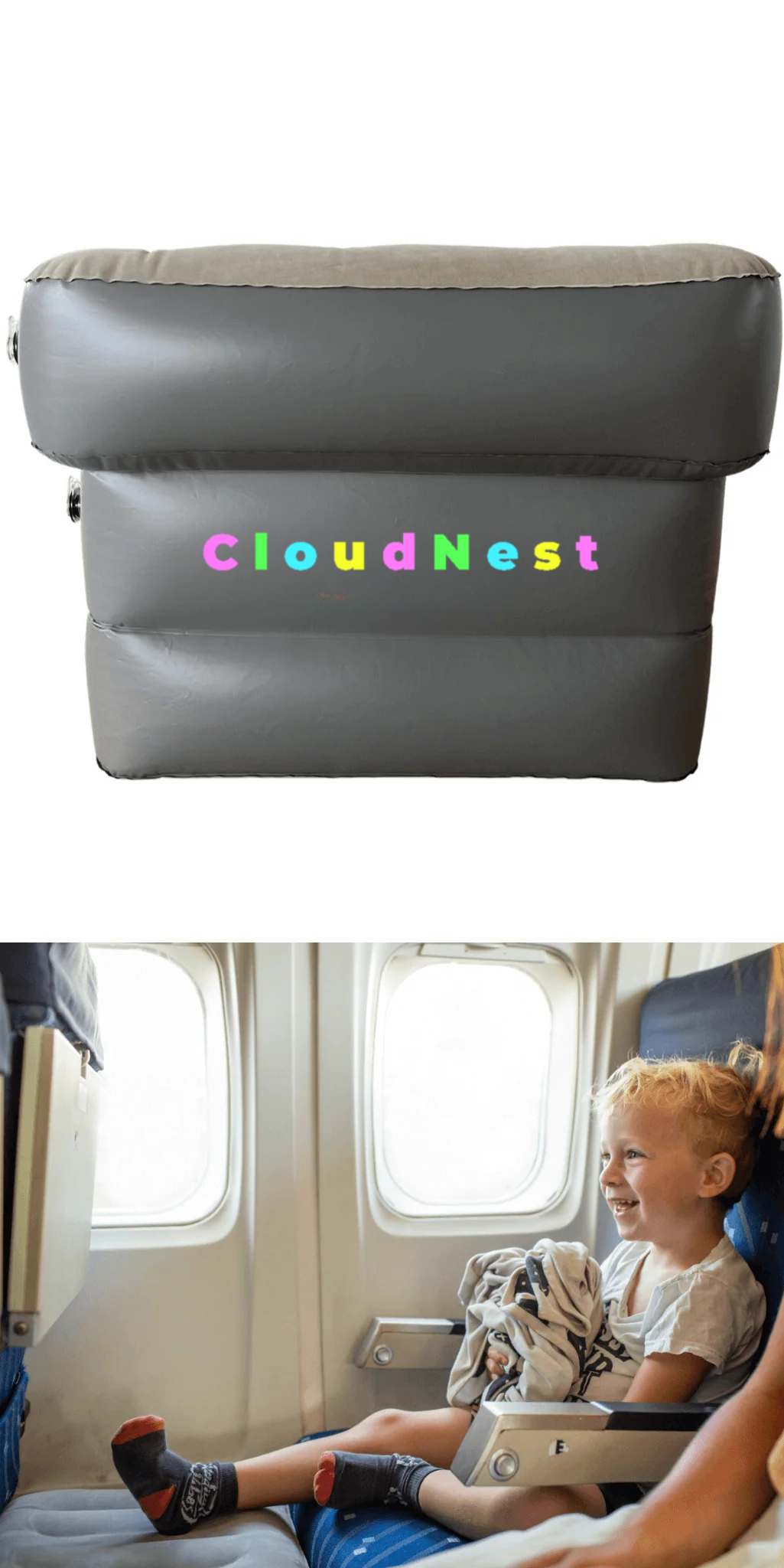 CloudNest | Oppblåsbar reisepute for barn