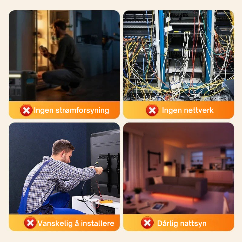 StealthVision™ Mini – Trådløst overvåkning 24/7 hvor som helst