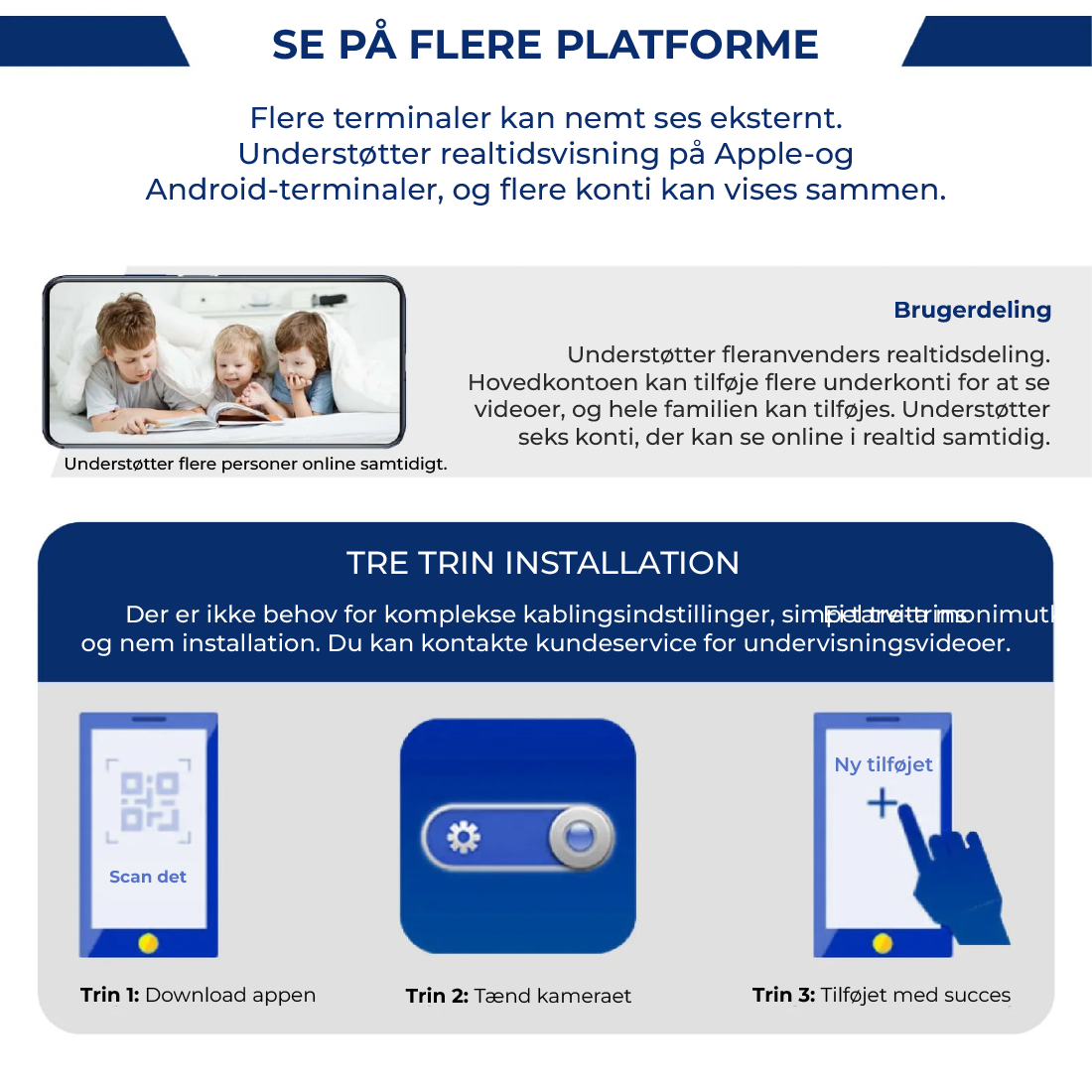 X5 Mini WiFi sikkerhetskamera - 1080P, nattsyn, bevegelsesdeteksjon