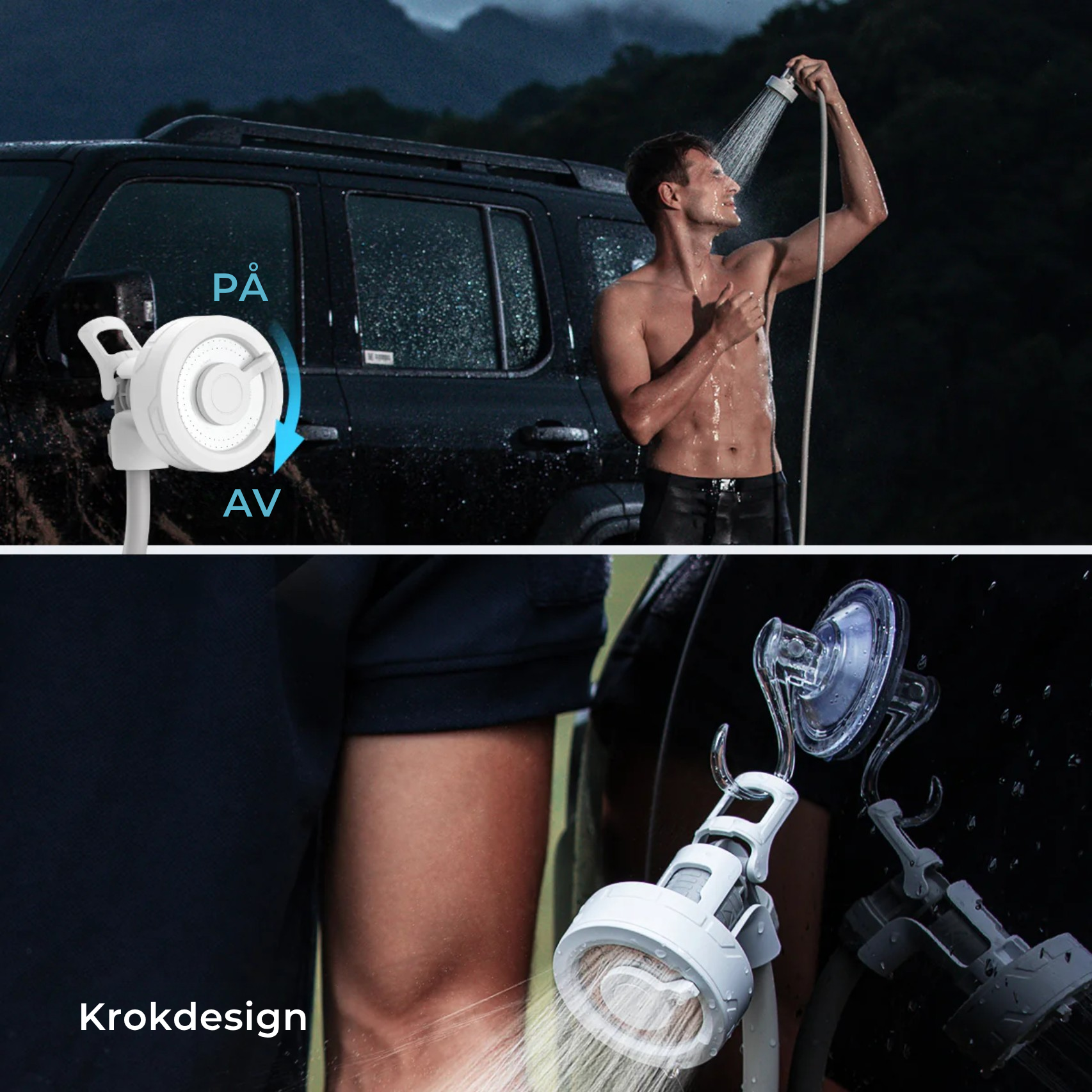 TrailShower™ | Oppladbar Umiddelbar Utendørsdusj