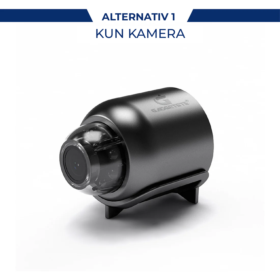 X5 Mini WiFi sikkerhetskamera - 1080P, nattsyn, bevegelsesdeteksjon