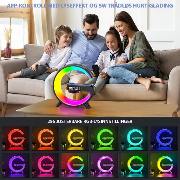 GlowTunes Smart Lamp - Multifunksjonell Bluetooth-høyttaler