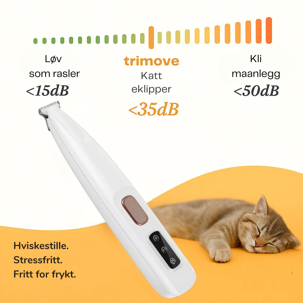 FurWhisper™ | Stillegående Trimmer for Kattepleie