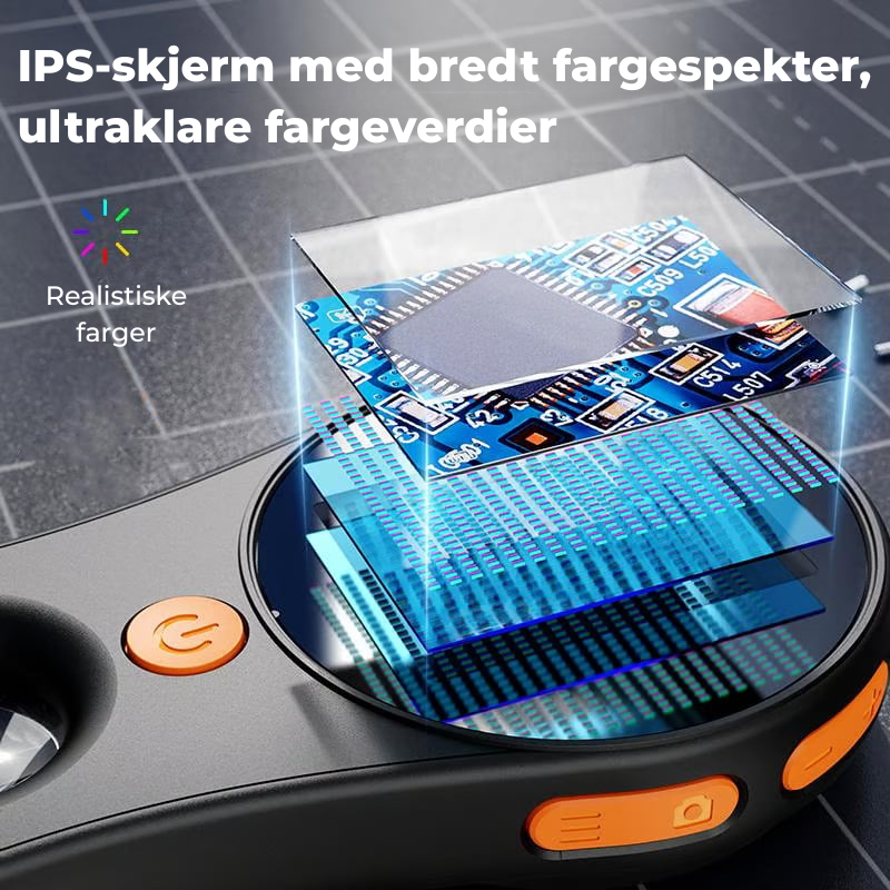 Zoomin™ | Håndholdt digitalt mikroskop med LED‑belysning