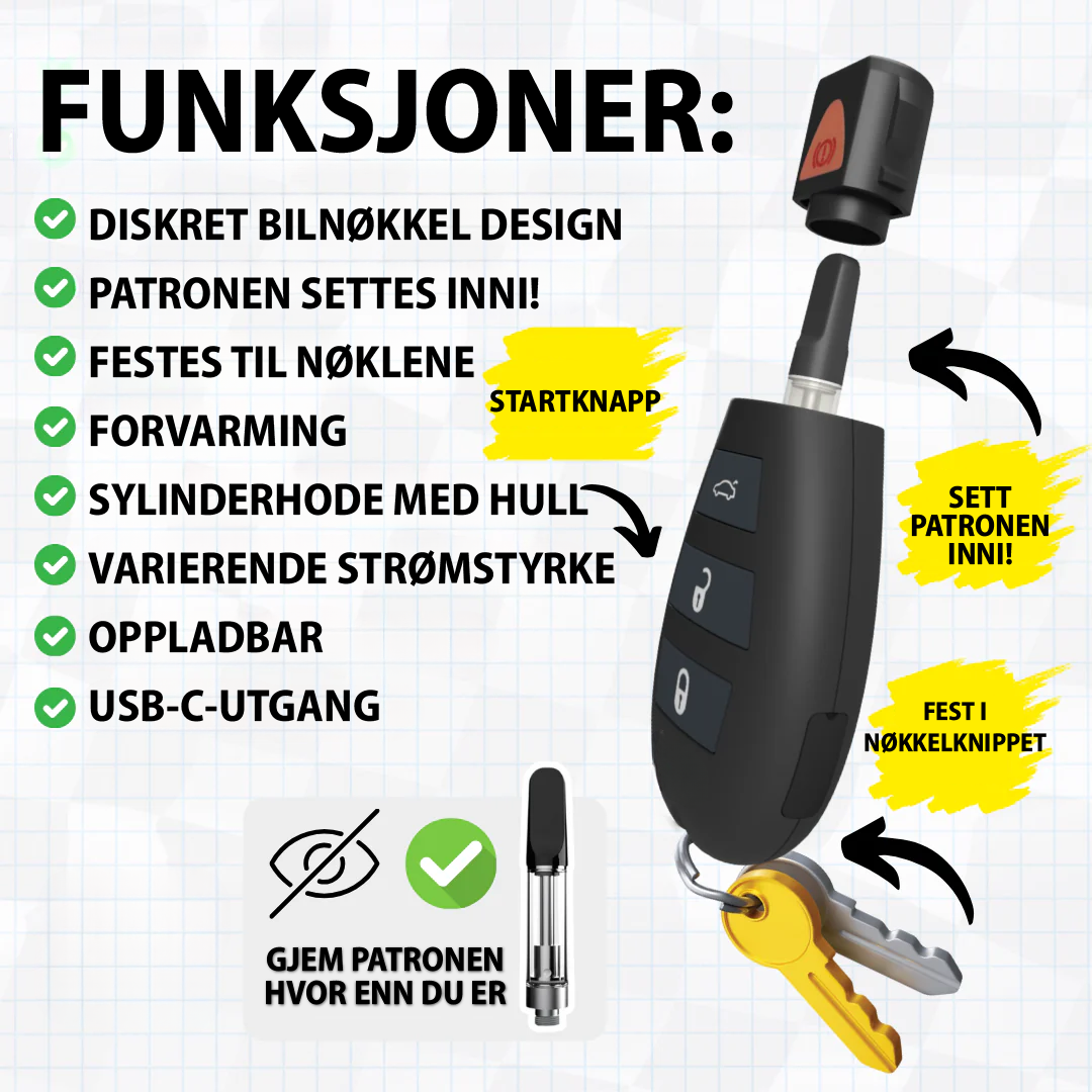 KeyMist | Diskret fordamper for aromaterapi