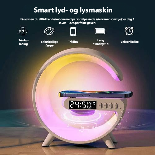 GlowTunes Smart Lamp - Multifunksjonell Bluetooth-høyttaler