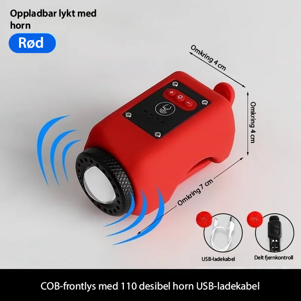 VeloShield 110: Sykkelhorn og lys for all slags vær