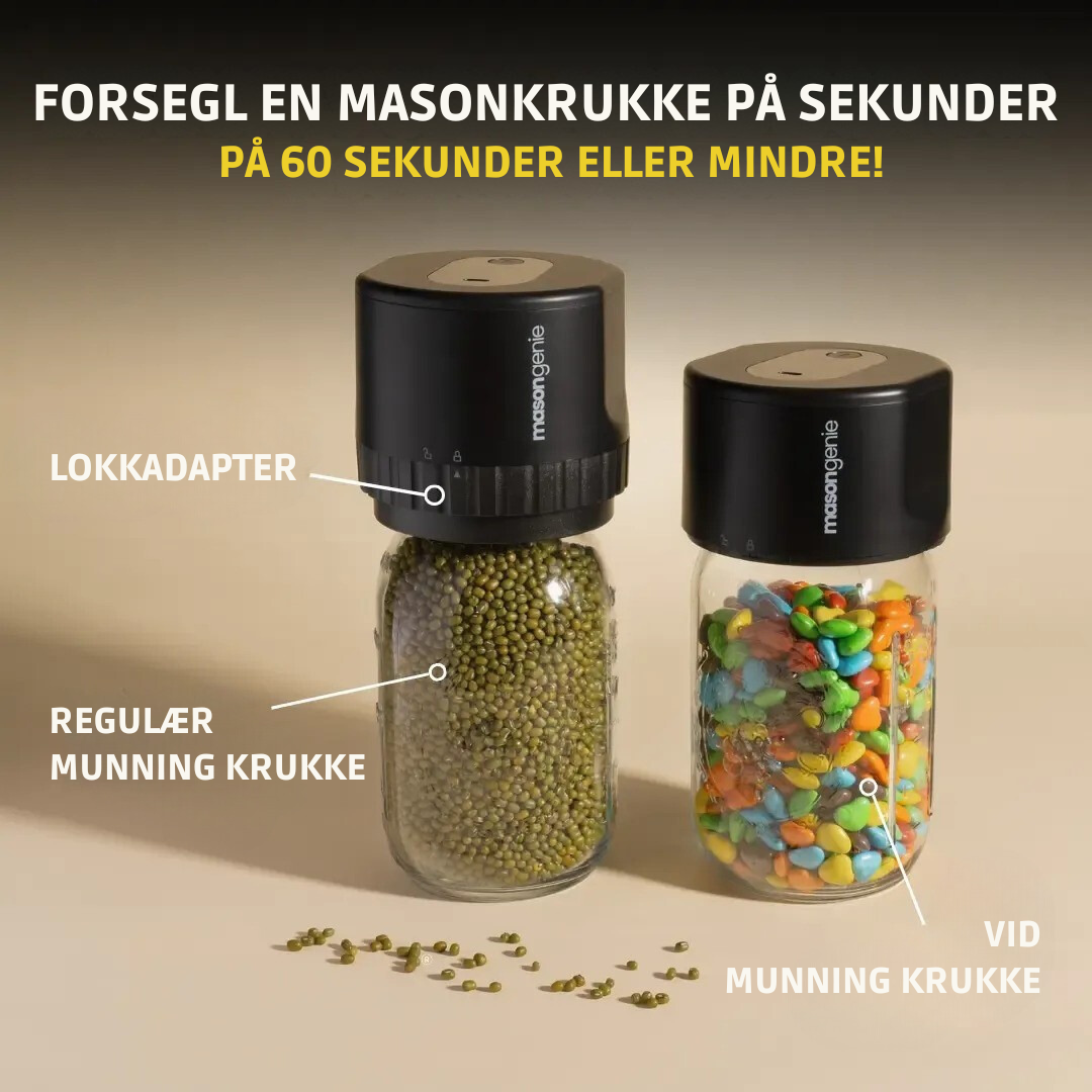 PerfectSeal™ Mason Genie – Tätning har aldrig varit enklare!