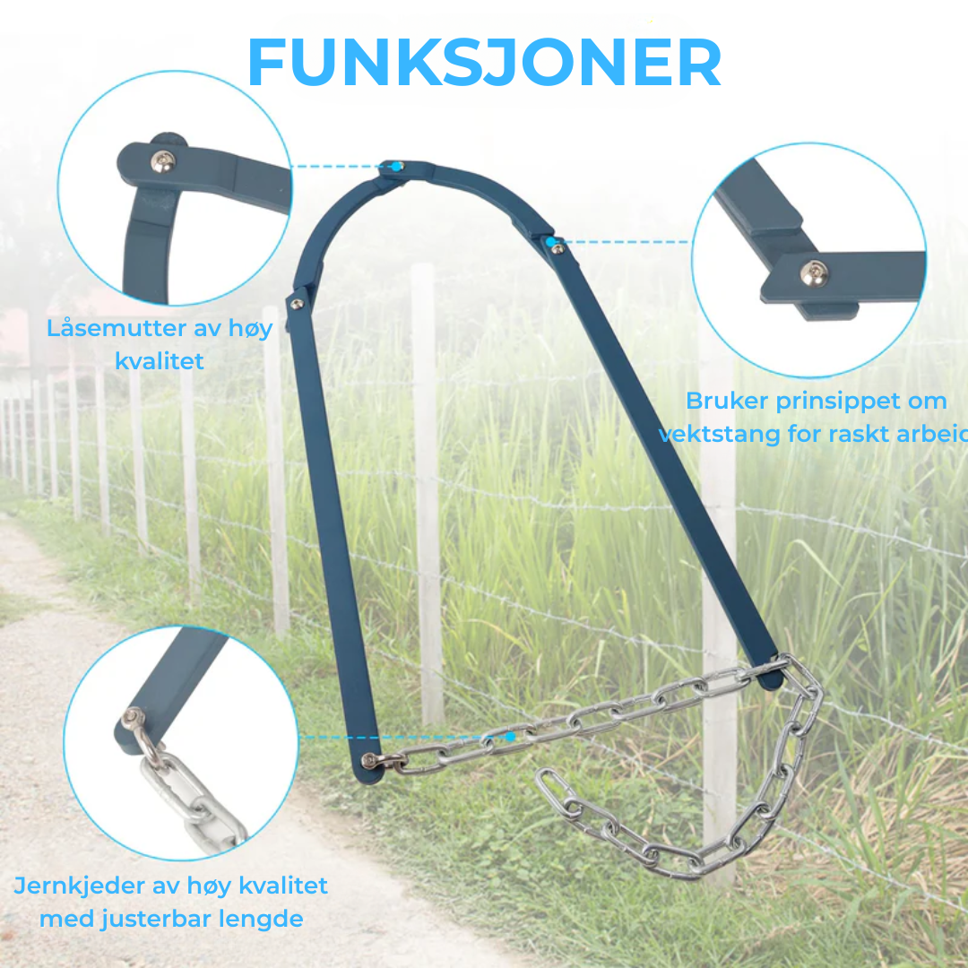 SnapStake™ | Gjerdeklips for Rask Reparasjon av Løse Bord