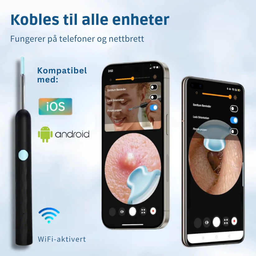 EarEase™ | Smart visuelt ørerense-sett