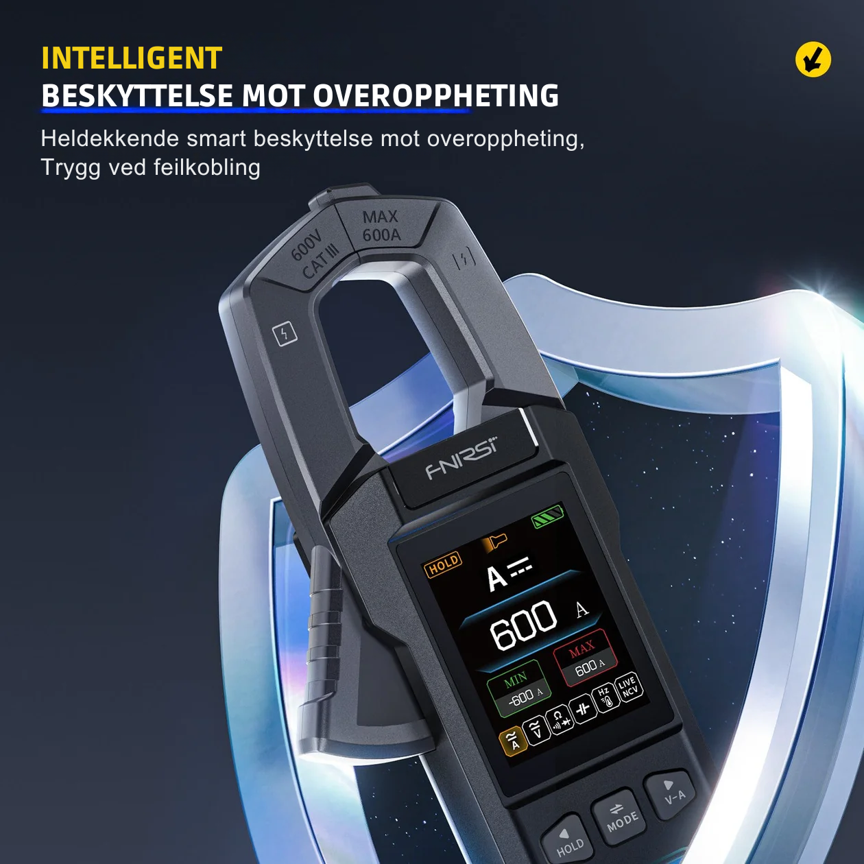 DMC-100 SmartMeter™ | Presisjons Strømtang Multimeter med Fargeskjerm