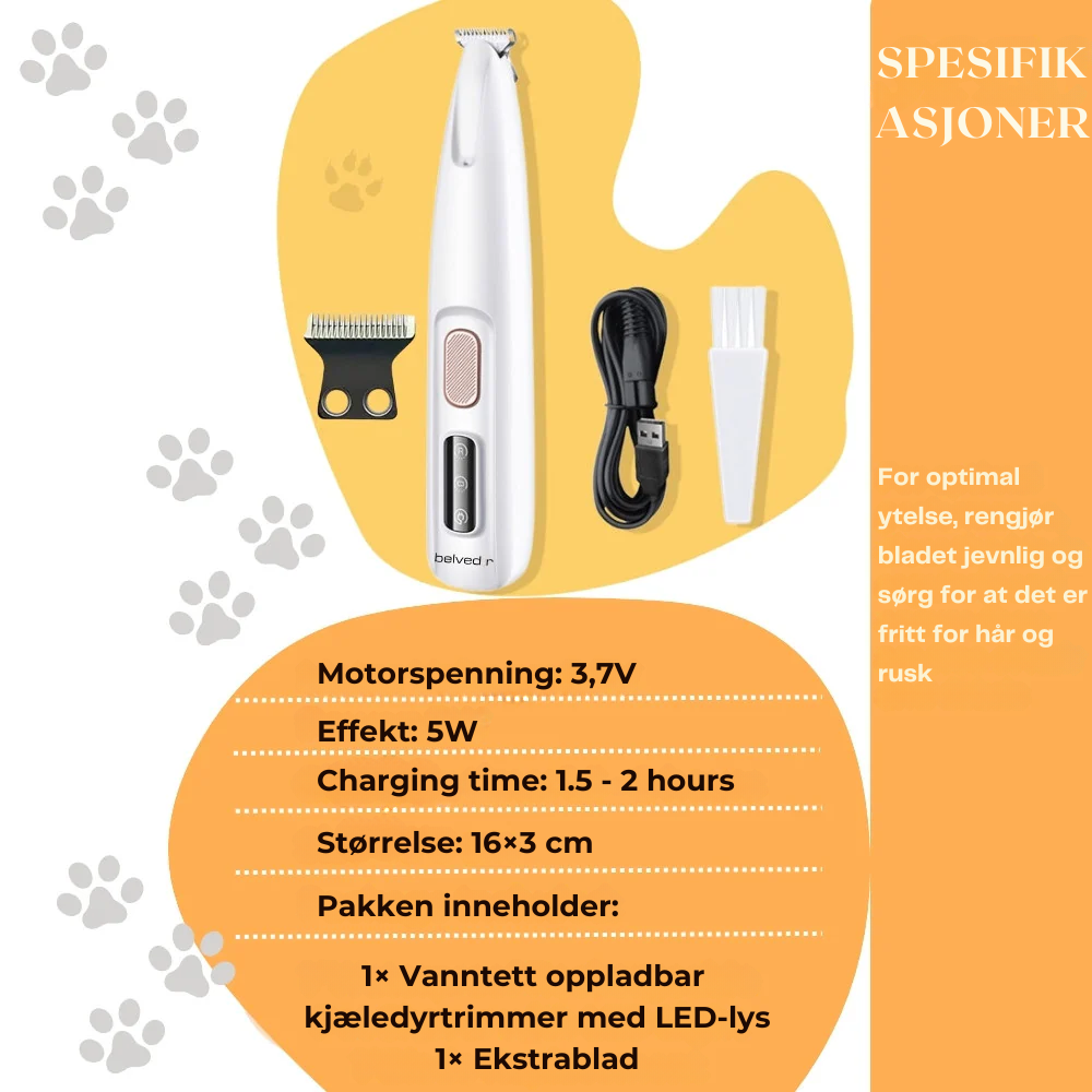 FurWhisper™ | Stillegående Trimmer for Kattepleie