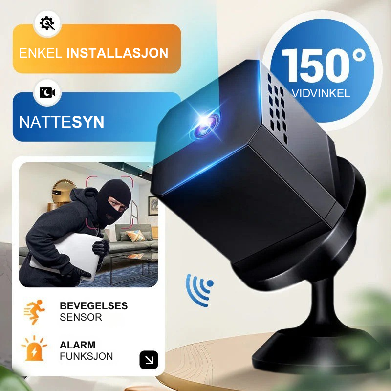 StealthVision™ Mini – Trådløst overvåkning 24/7 hvor som helst