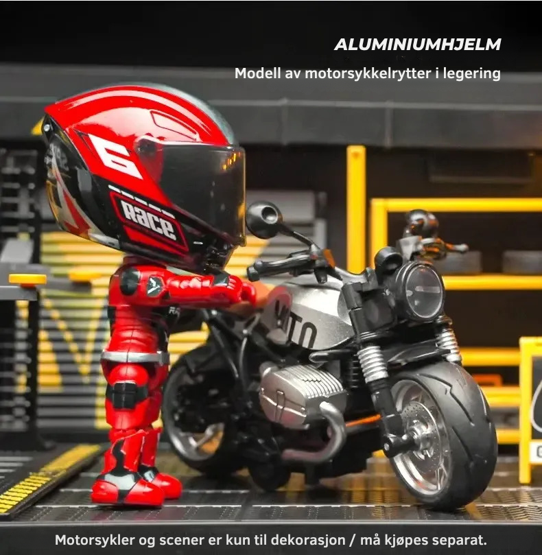 RoadBeast™ Morph – Motorsykkelryttermodell & Hjelmtransformer 🏍️⚡