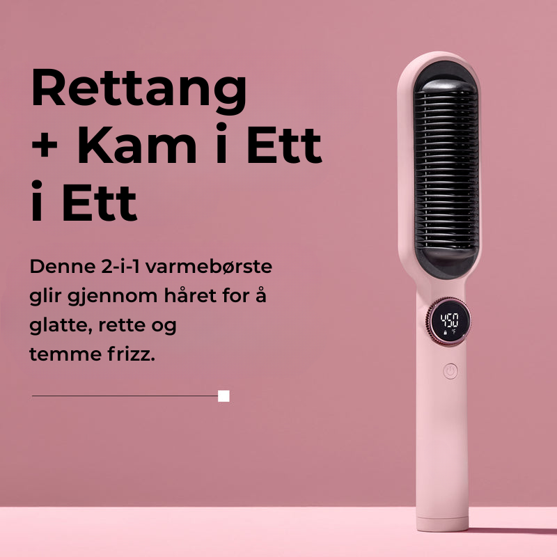 StrandGlow™ | Premium 2-i-1 Glattkam