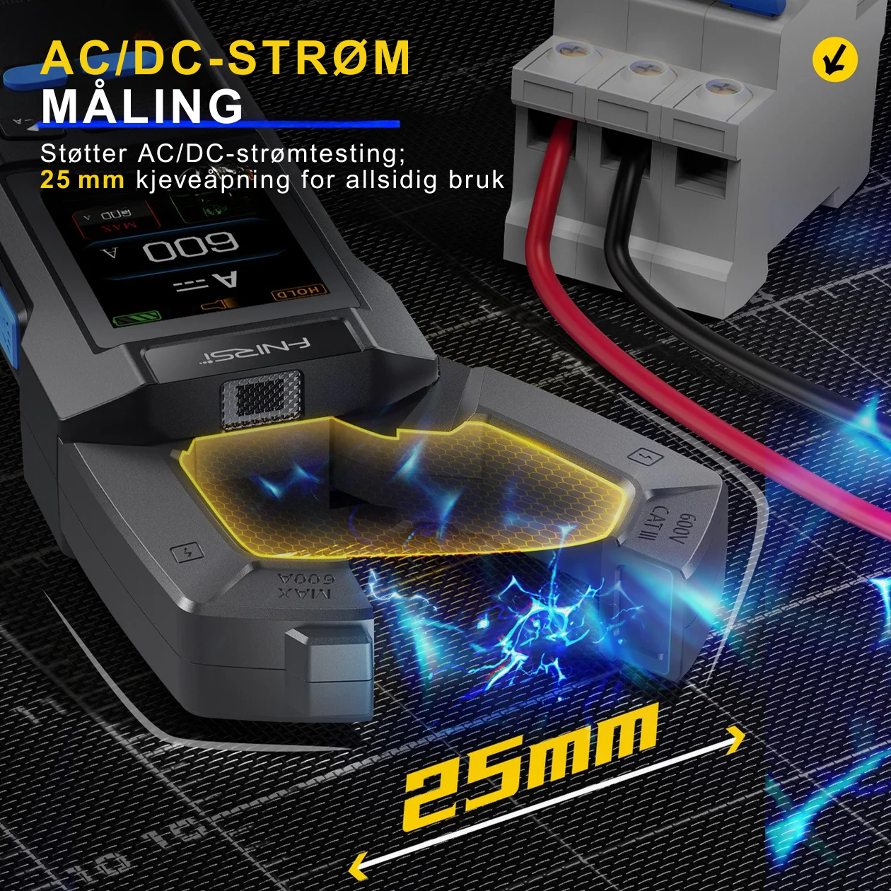 DMC-100 SmartMeter™ | Presisjons Strømtang Multimeter med Fargeskjerm