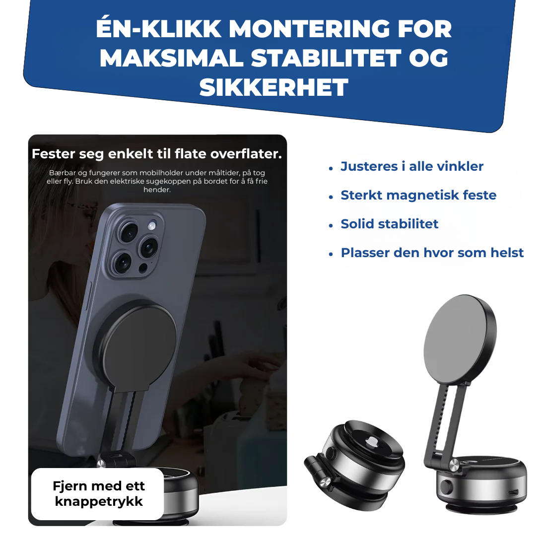 HoldNGo™ | 360° Magnetisk Mobilholder