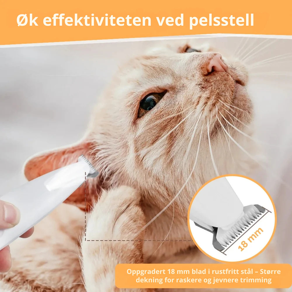 FurWhisper™ | Stillegående Trimmer for Kattepleie
