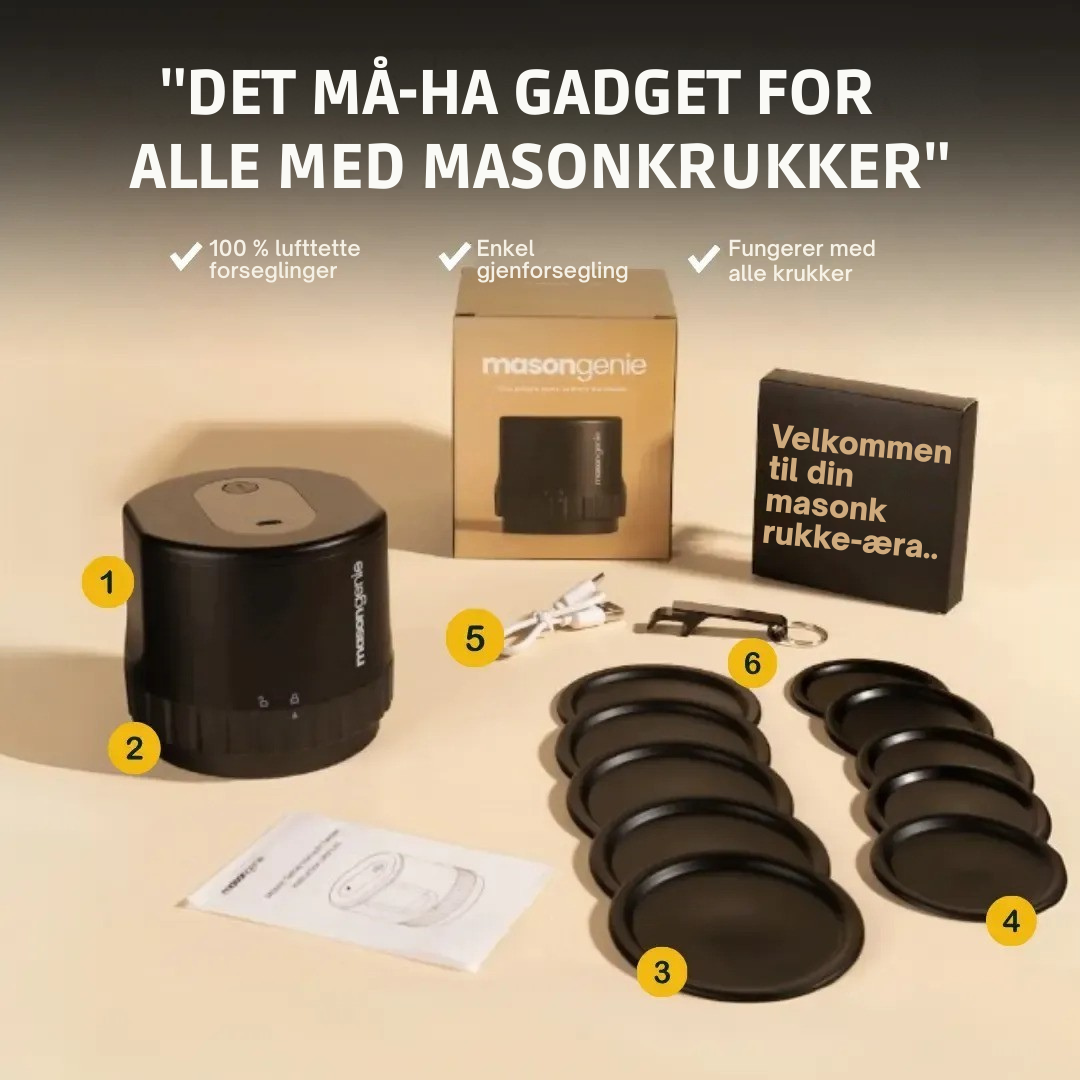 PerfectSeal™ Mason Genie – Tätning har aldrig varit enklare!