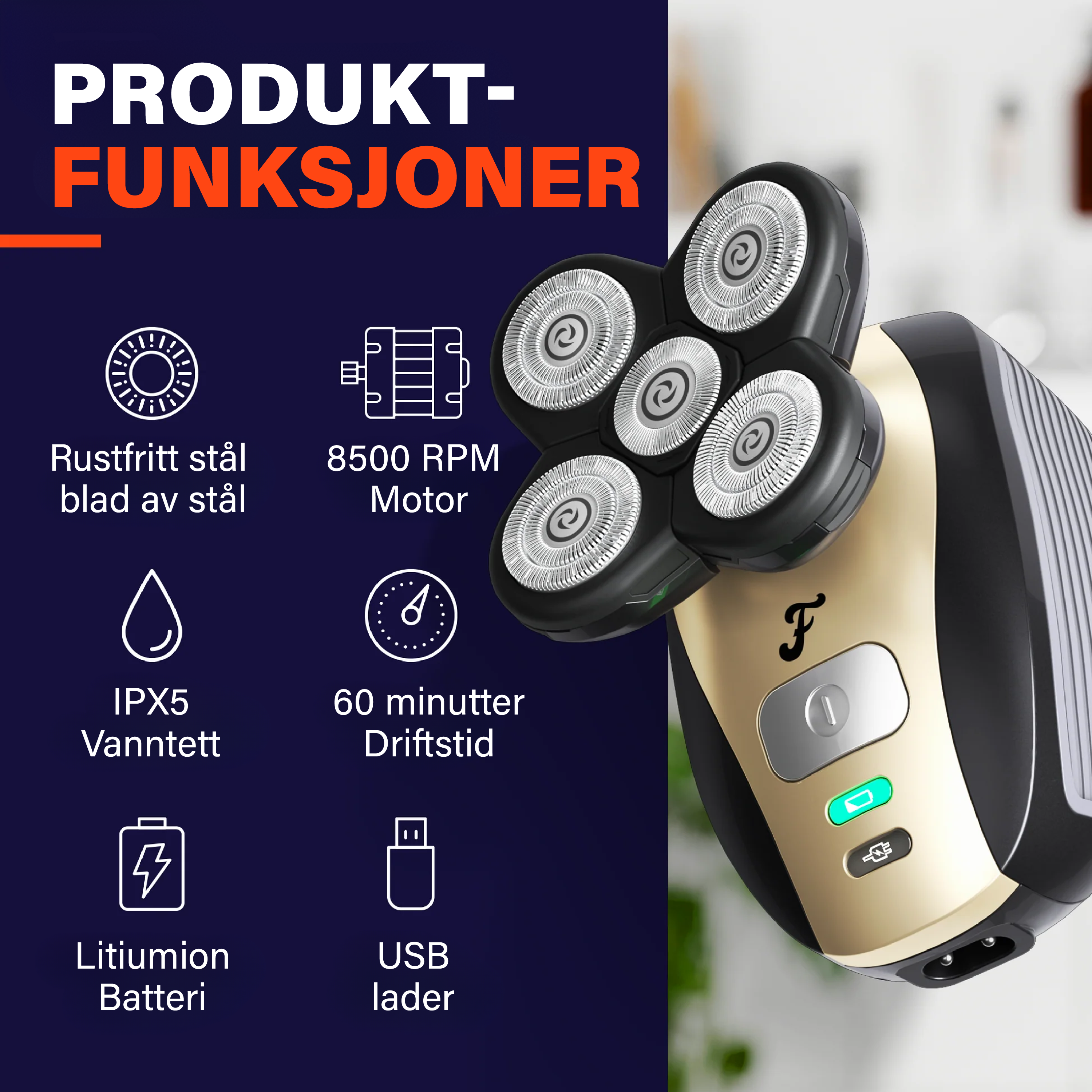 FlexSeries® Pro: Hodebarbering alt-i-ett sett