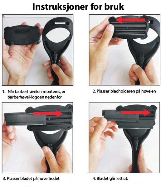 barberhøvel for rygg og kropp for menn