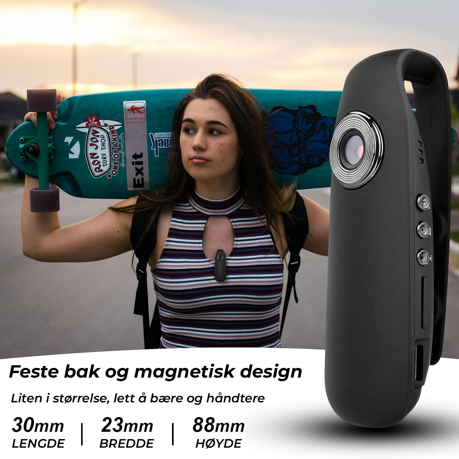 SafeSight 1080P minikamera: Ta opp, beskytt, gjenopplev