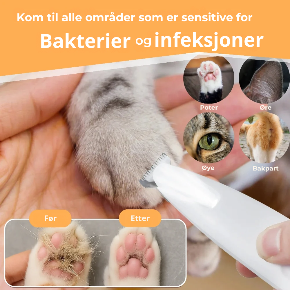 FurWhisper™ | Stillegående Trimmer for Kattepleie