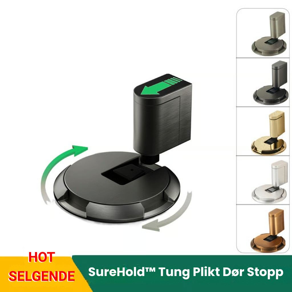 SureHold™ Kraftig Dørstopper – Punch-Fri, Usynlig og Bygget for Å Vare