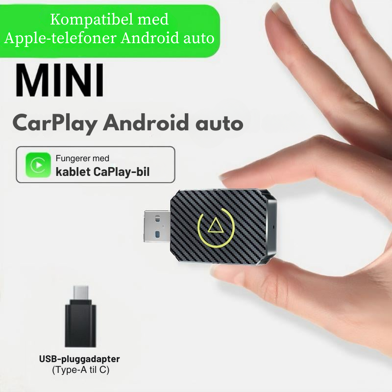 AutoPlugGo™ | Mini Trådløs CarPlay-adapter