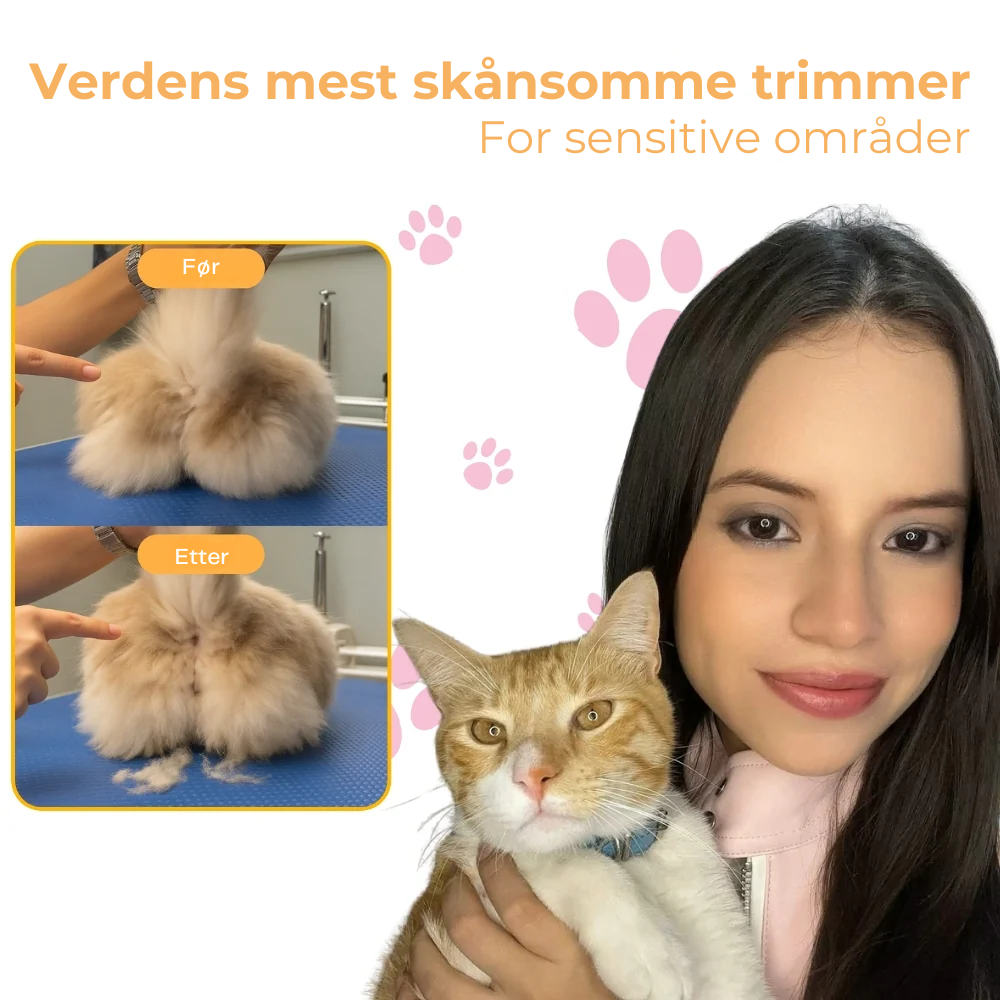 FurWhisper™ | Stillegående Trimmer for Kattepleie