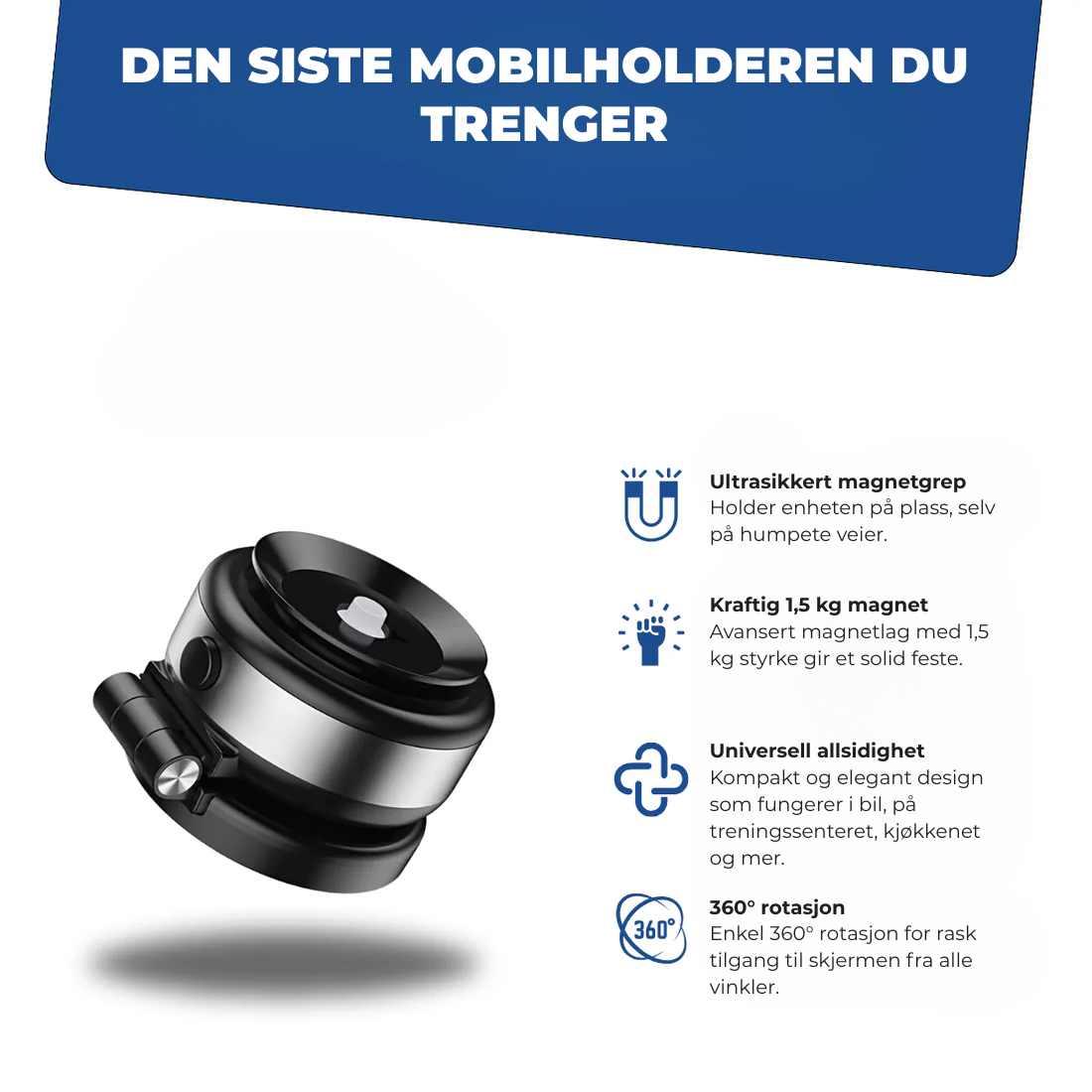 HoldNGo™ | 360° Magnetisk Mobilholder