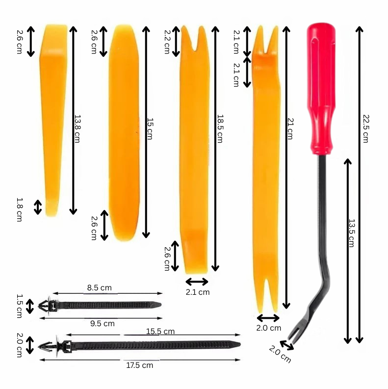 FixMate Universal Fasteners 680 Kit – 680PCS Bilklips med Verktøysett