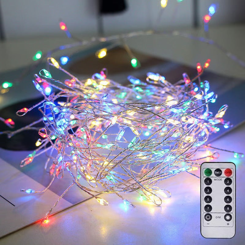 ✨ TwinkleGlow Julelys – Varme LED-lysslynger for tre, vinduer, soverom og juledekor 🎄