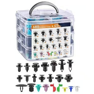 FixMate Universal Fasteners 680 Kit – 680PCS Bilklips med Verktøysett
