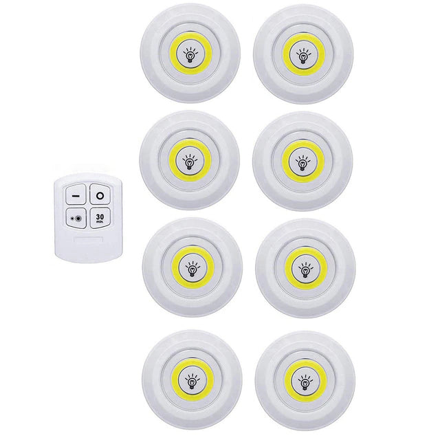 Trådløse LED-Spotlights – Batteridrevet, Dimbar & Fjernstyrt