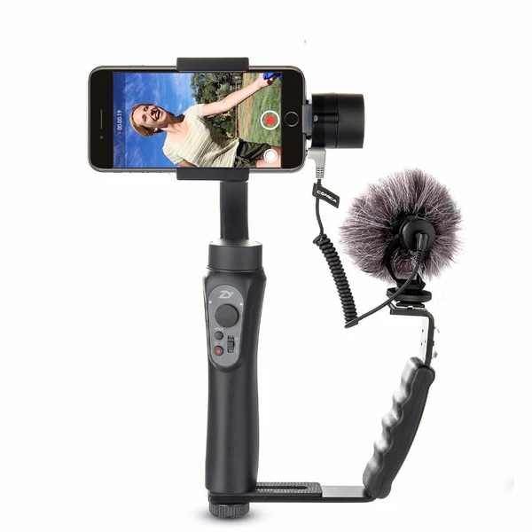 Profesjonell Aluminium Kamera Mikrofon – Universell Videomik for DSLR, Smarttelefoner & Vlogging