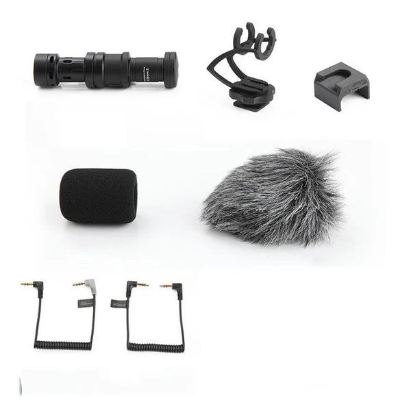 Profesjonell Aluminium Kamera Mikrofon – Universell Videomik for DSLR, Smarttelefoner & Vlogging