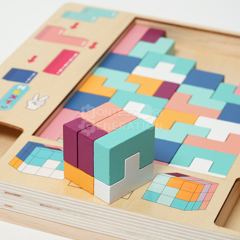 Montessori Tetris i tre