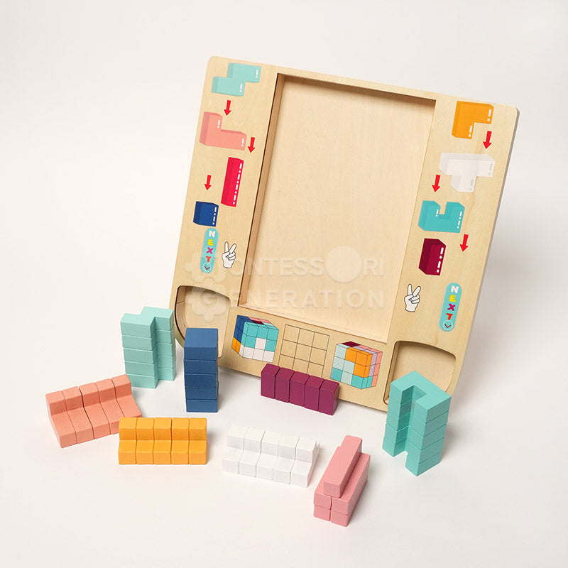 Montessori Tetris i tre