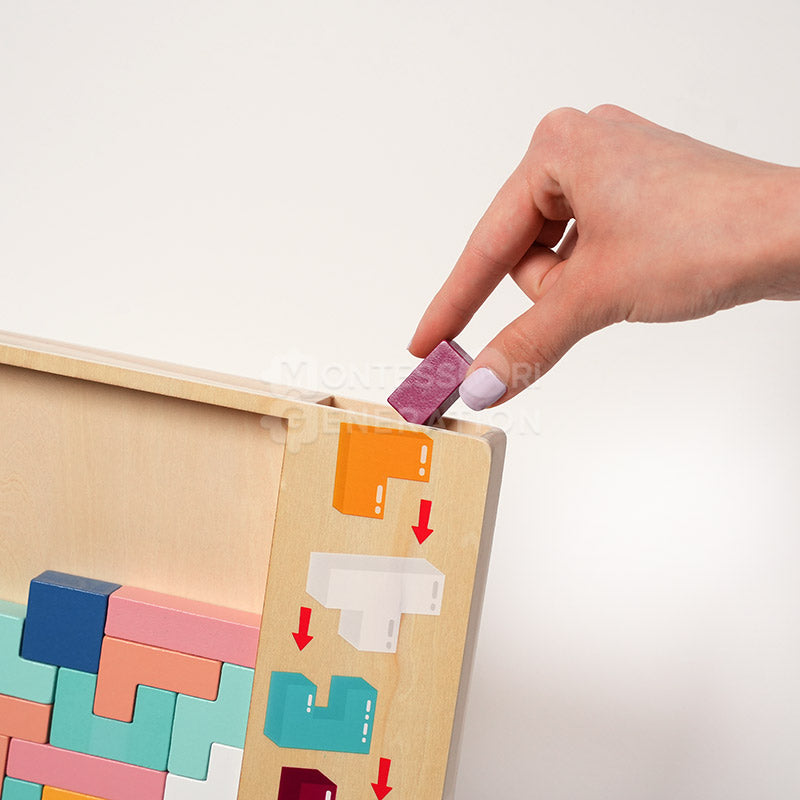 Montessori Tetris i tre